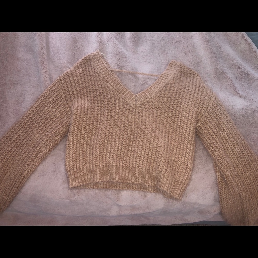 Light Pink Fuzzy Forever 21 Sweater